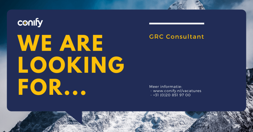 Conify vacature GRC consultant